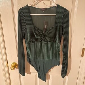 Lulu's Green Bodysuit